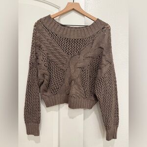 Express Cable Knit Sweater.